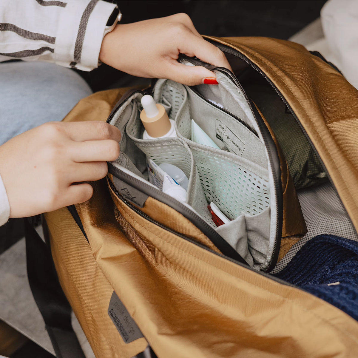 Peak Design Wash Pouch Small – Coyote-braun Kulturbeutel