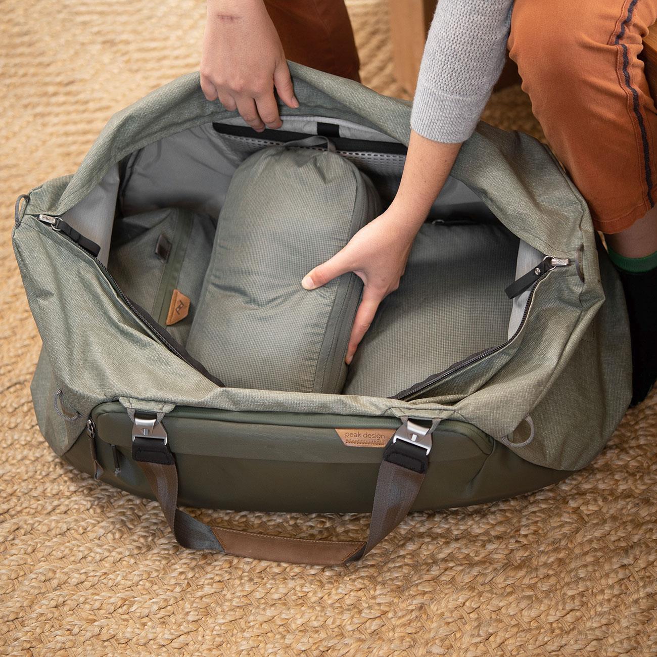 Peak Design Packing Cubes 9L – Packwürfel mit Kompressionsfunktion – Detailansicht