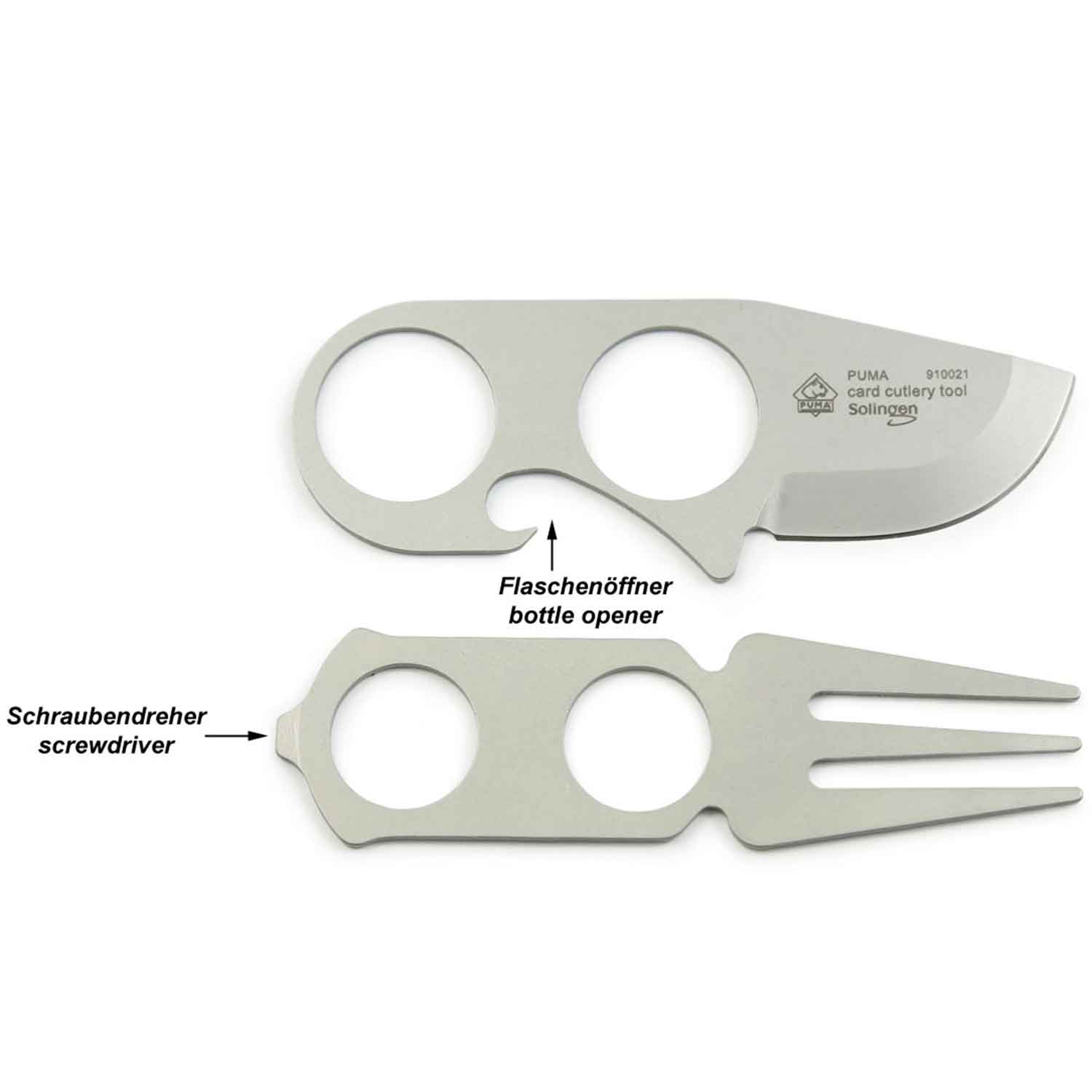 Puma Card Cutlery Tool – 4-in-1-Reisebesteck für Minimalisten – Camping