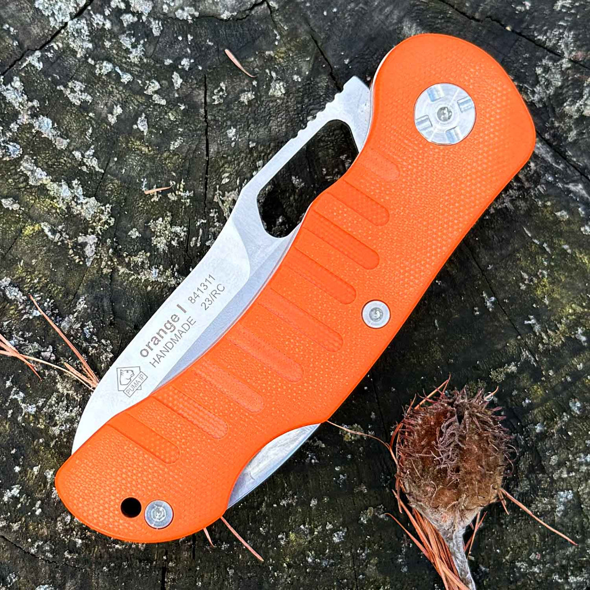 PUMA IP Jagdtaschenmesser orange I – 440A Klinge, G10 Griff und Backlock – Farbvariante orange