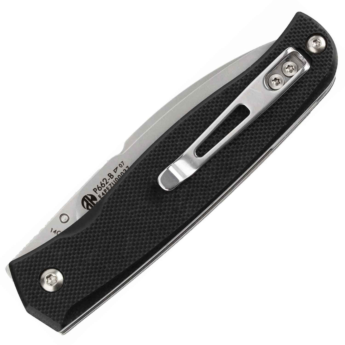 Ruike P662-B – Vielseitiges Taschenmesser mit Linerlock und Clip – Detailansicht