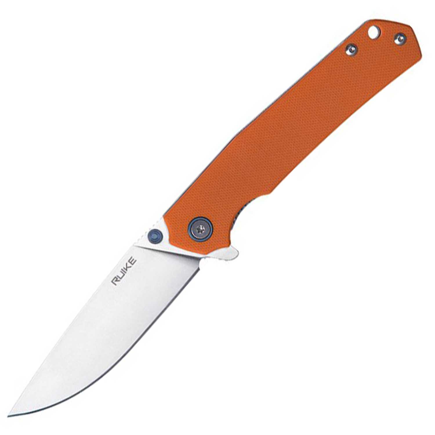 Ruike P801-J Orange – Schlankes Drop-Point Taschenmesser mit Tip-Up Clip