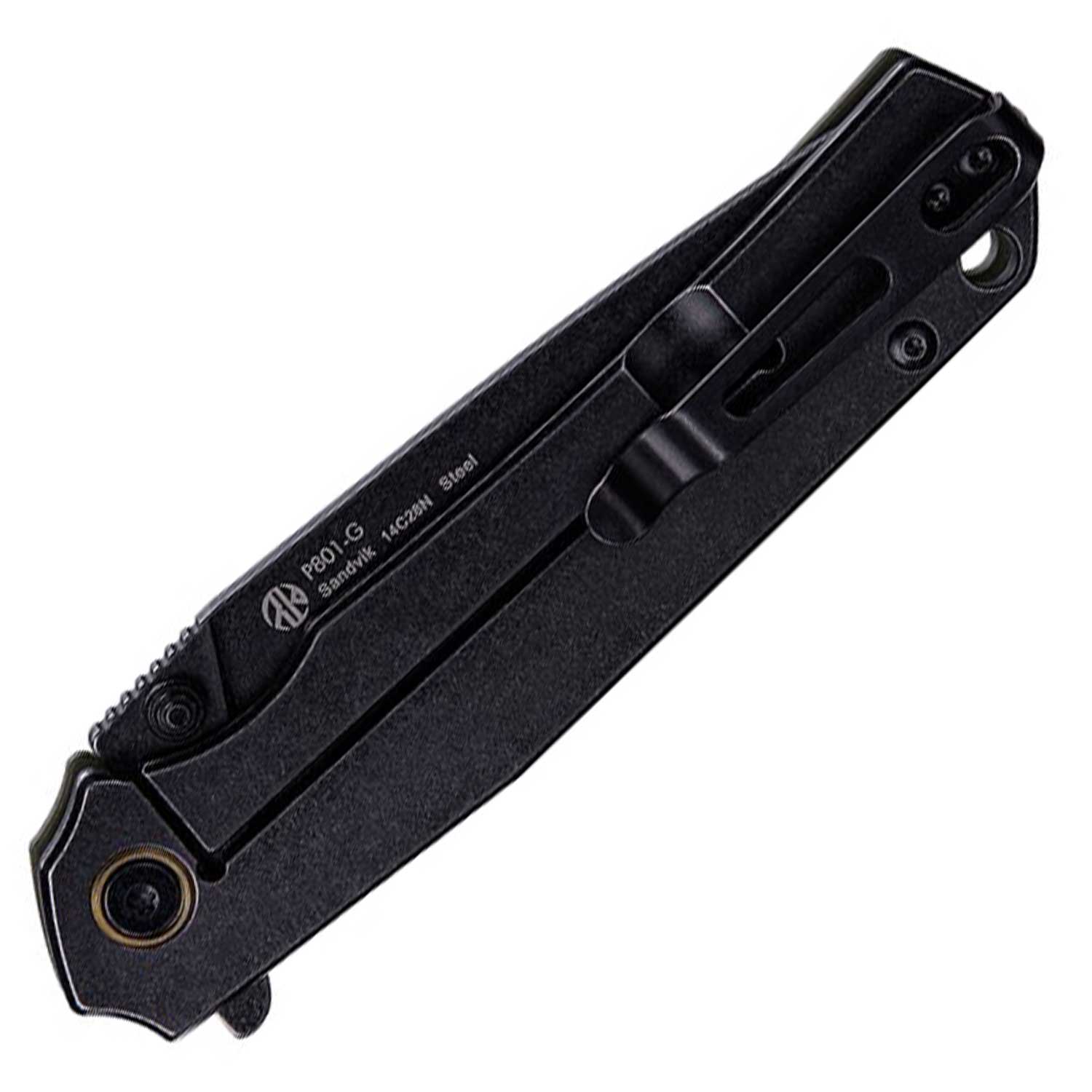 Ruike P801-G Grün – Robustes EDC-Taschenmesser mit Tip-Up Clip – Detailansicht