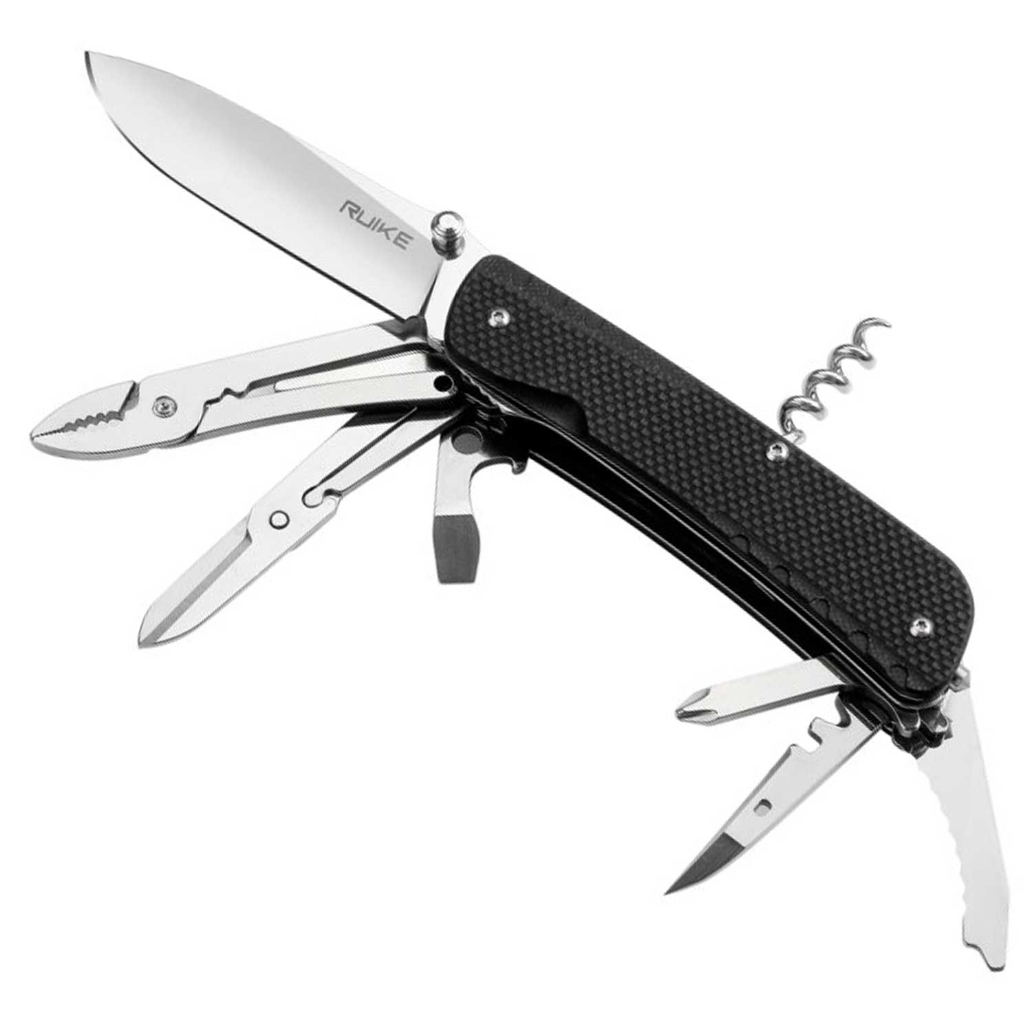 Ruike Trekker LD41 Black – Multitool Taschenmesser mit 18 Funktionen