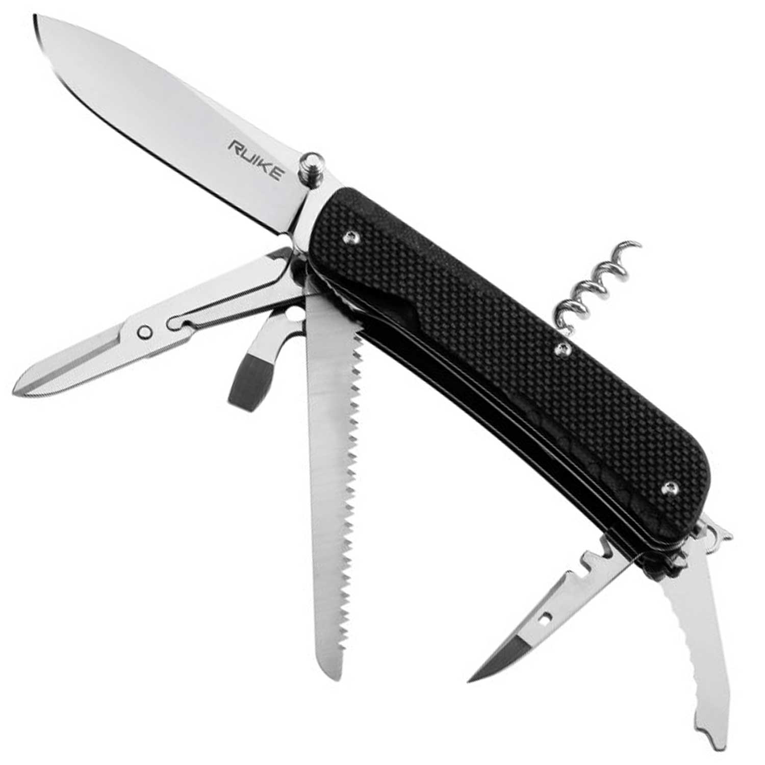 Ruike Trekker LD42 Black – Multitool Taschenmesser mit 16 Funktionen
