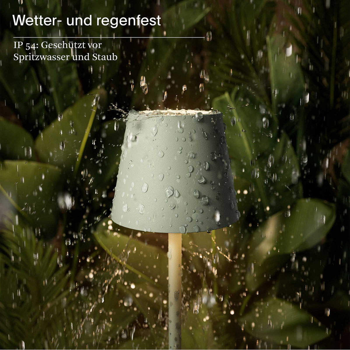 Sigor Nuindie pocket – dimmbare Akku-Tischleuchte – Salbeigruen wetterfeste gartenleuchte