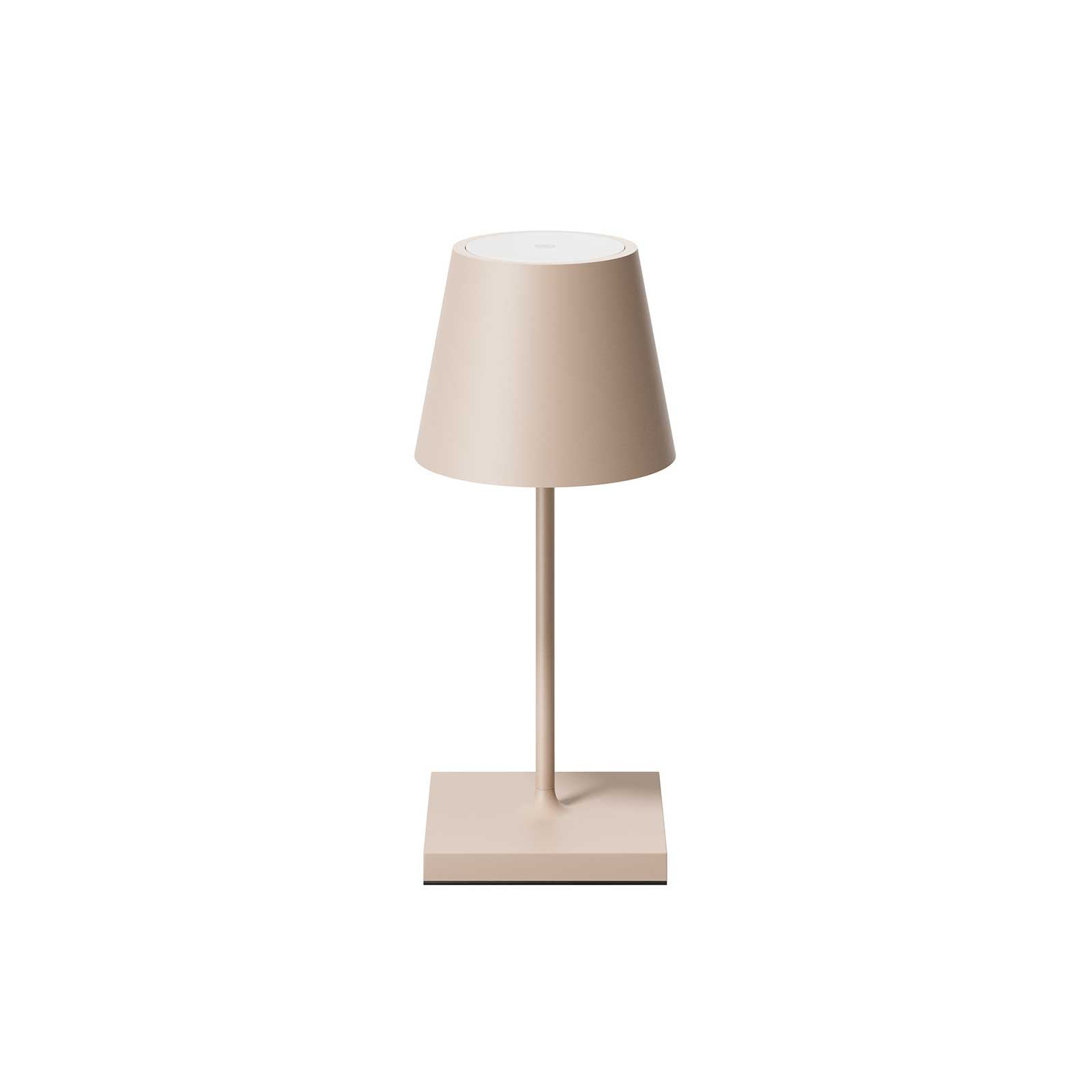 Sigor Nuindie mini – dimmbare Akku-Tischleuchte – Duenenbeige mit