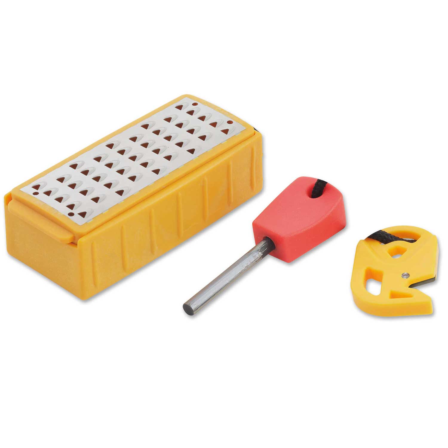 Smith’s Natural Tinder Maker – Feuerstarter-Set mit Zunder-Raspel – Detailansicht