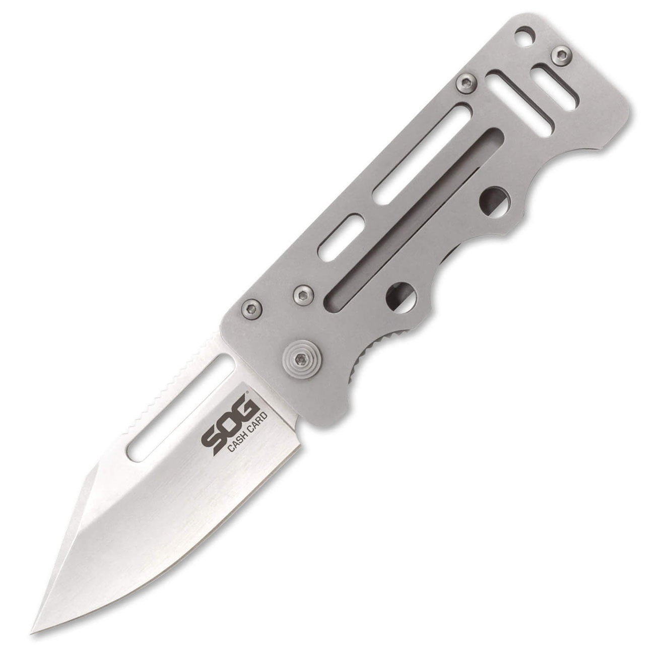 SOG Cash Card - Edelstahl Taschenmesser mit Tip-Down Clip – Detailansicht