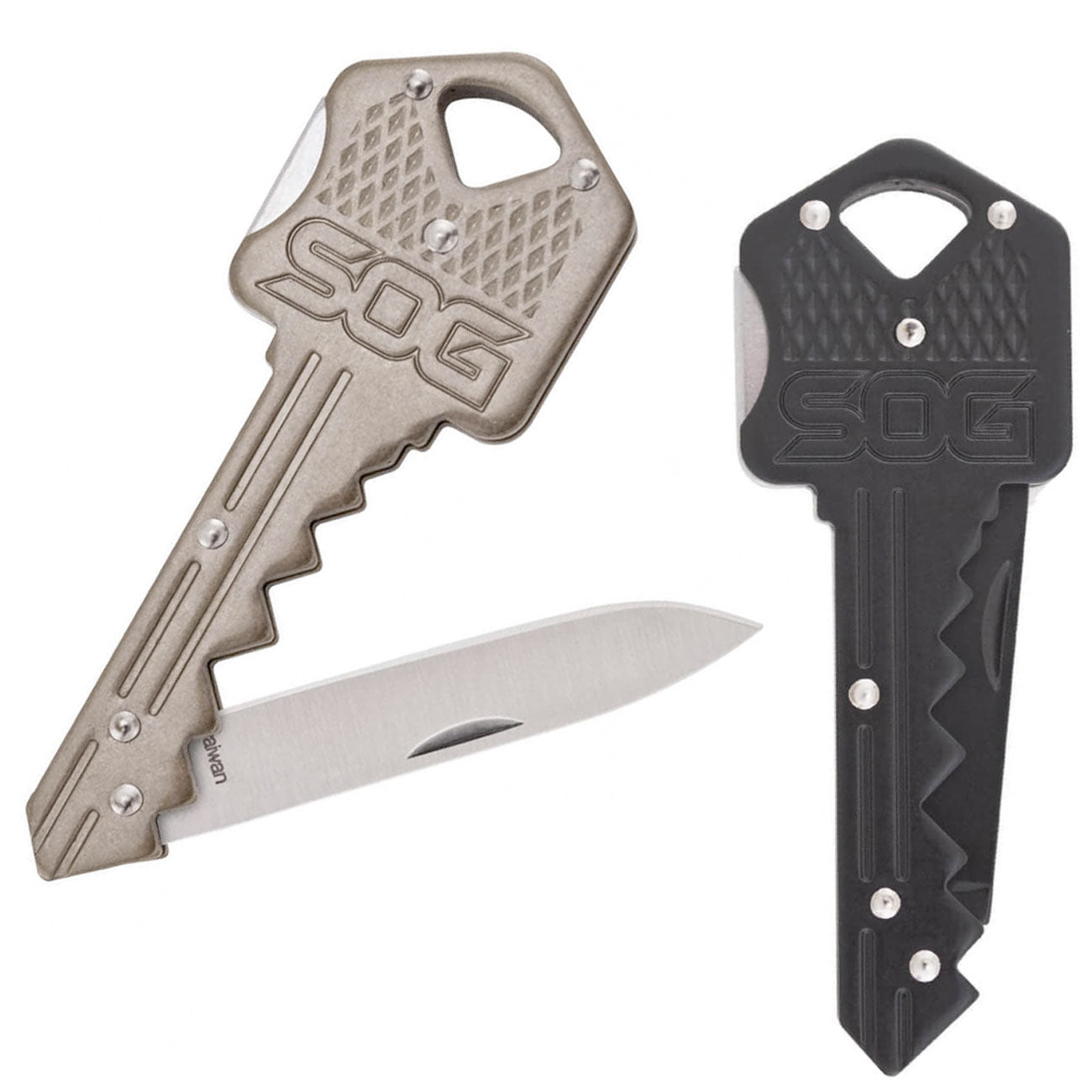 SOG Key Knife Schlüsselanhänger - Mini Taschenmesser im Schlüsselformat in 2 Farben
