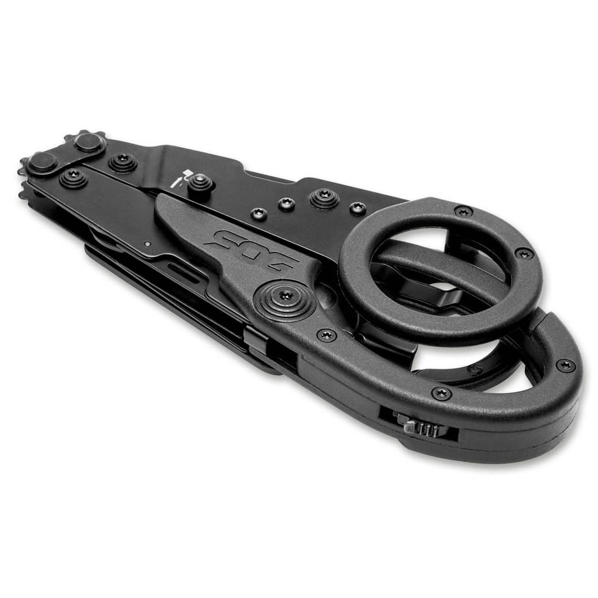 SOG ParaShears Black - Rettungsschere & Multitool mit Nylonholster 12 Funktionen – Detailansicht