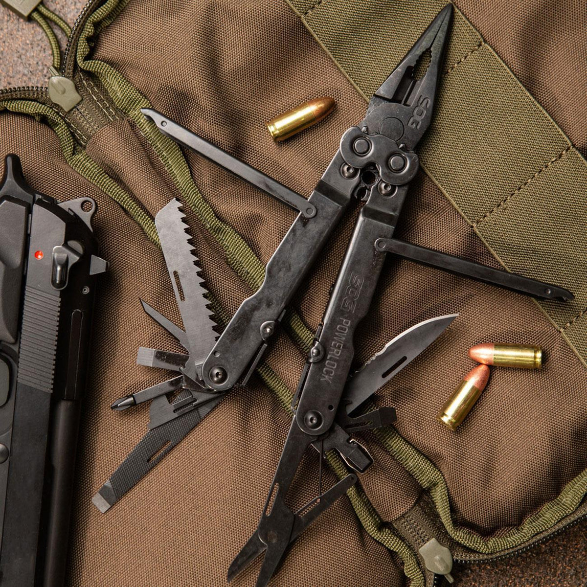 SOG PowerLock EOD Black Multitool – Detailansicht