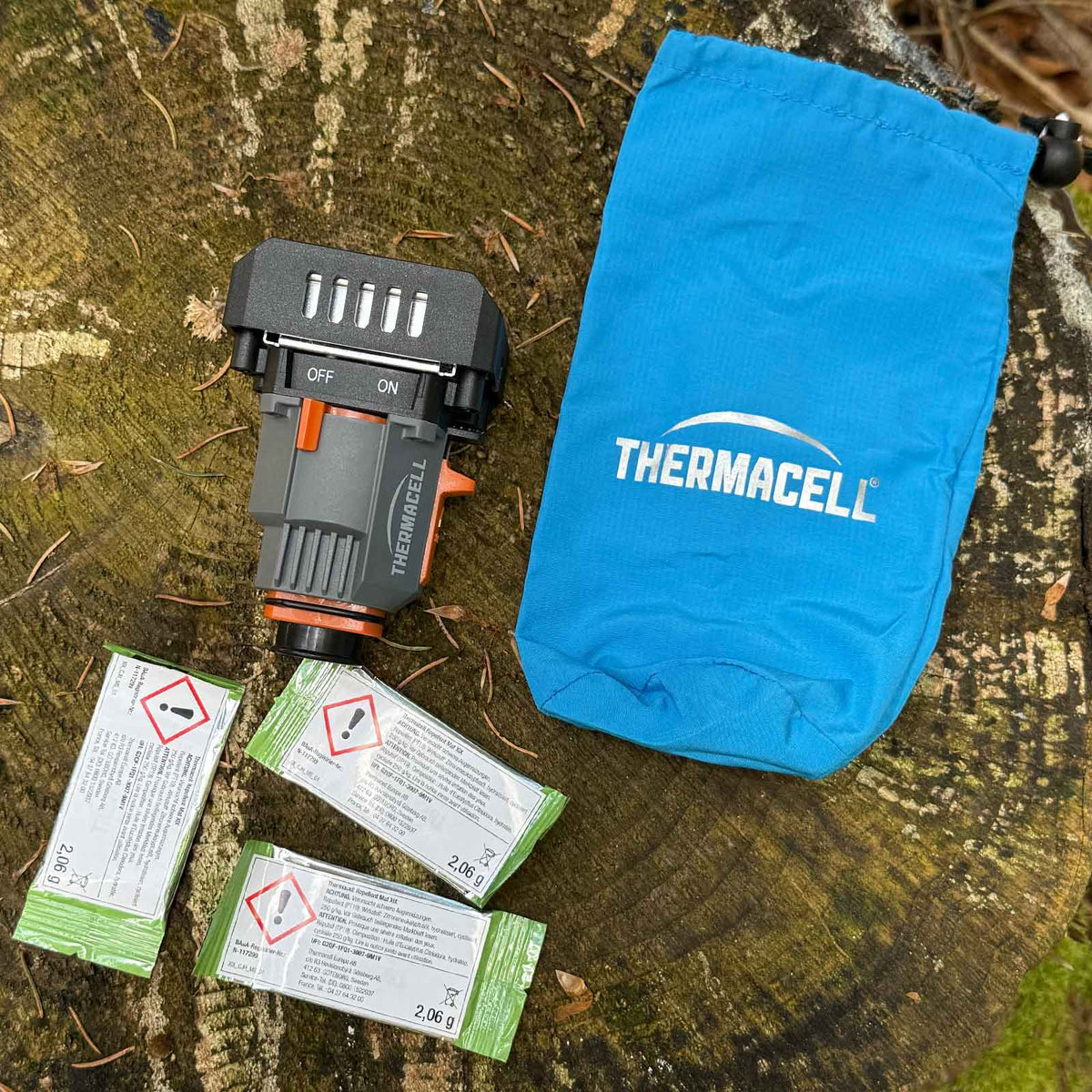 Thermacell MR-BP Backpacker Mückenabwehr-Set – Geraet lieferumfang