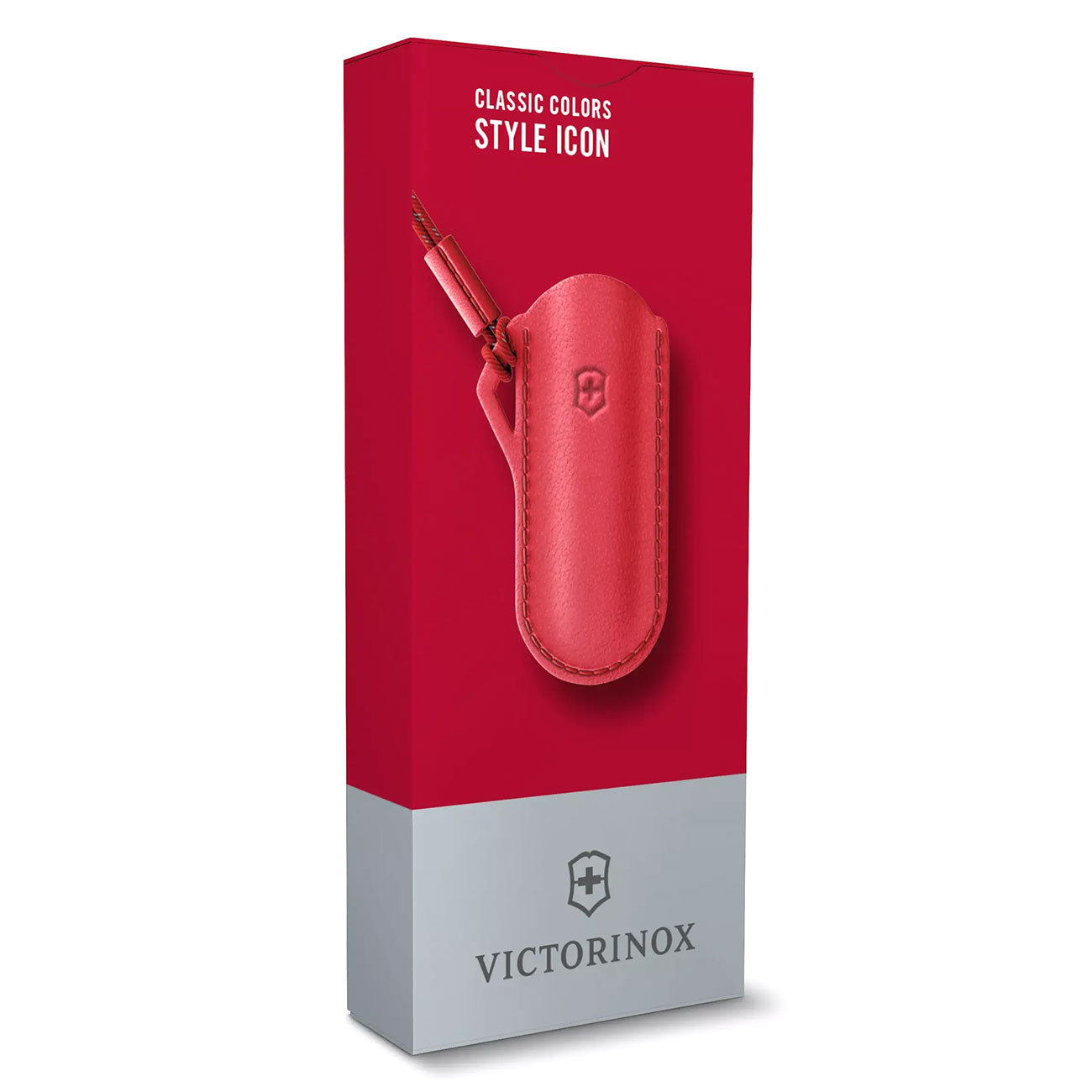 Victorinox Lederetui mit Kordel für Classic Taschenmesser in 5 Farben – Detailansicht
