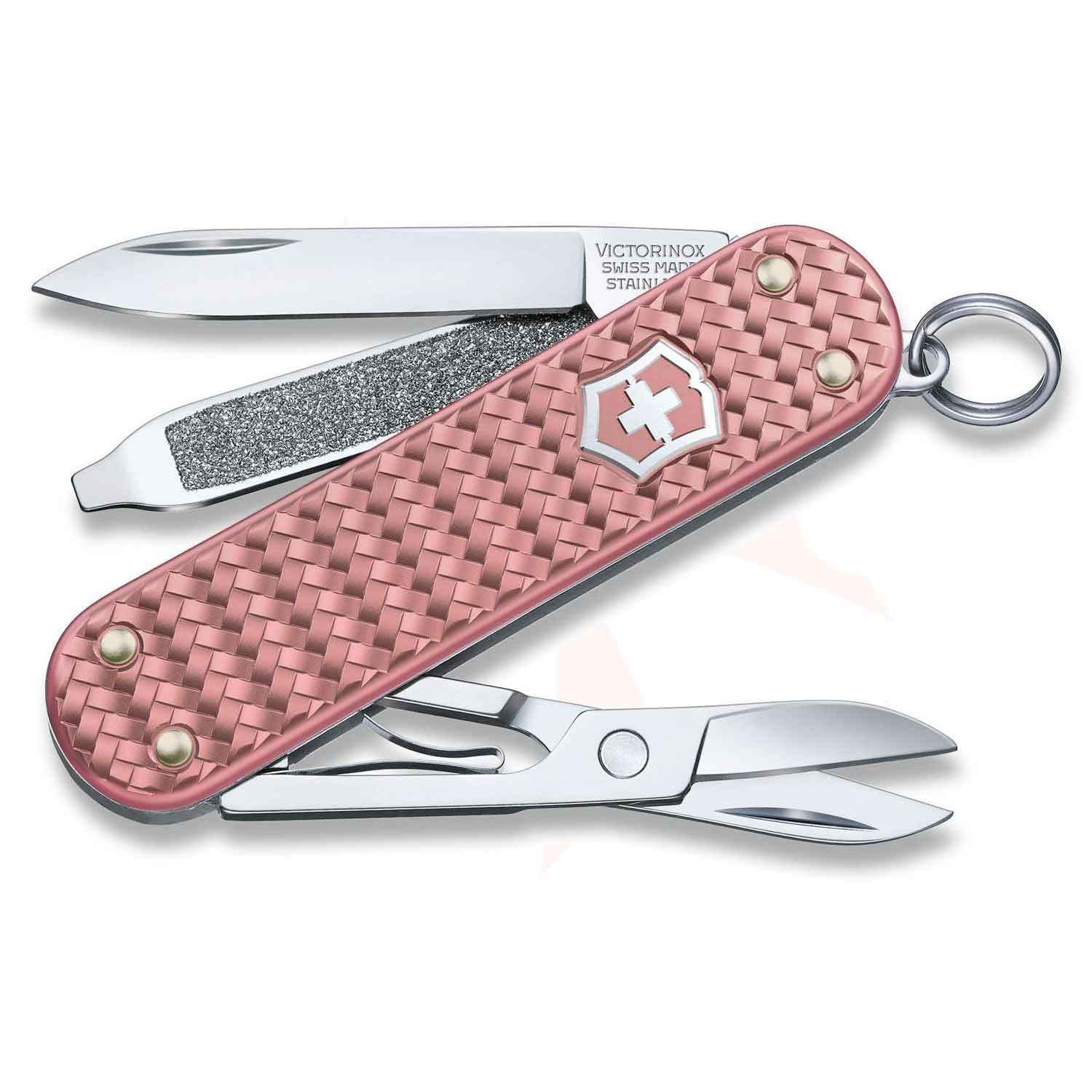 Victorinox Classic SD Precious Alox Gentle Rose – Taschenmesser mit 5 Funktionen