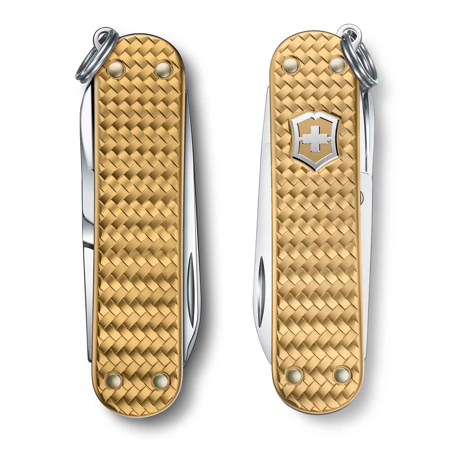 Victorinox Classic SD Precious Alox Brass Gold – Taschenmesser mit 5 Funktionen – Detailansicht