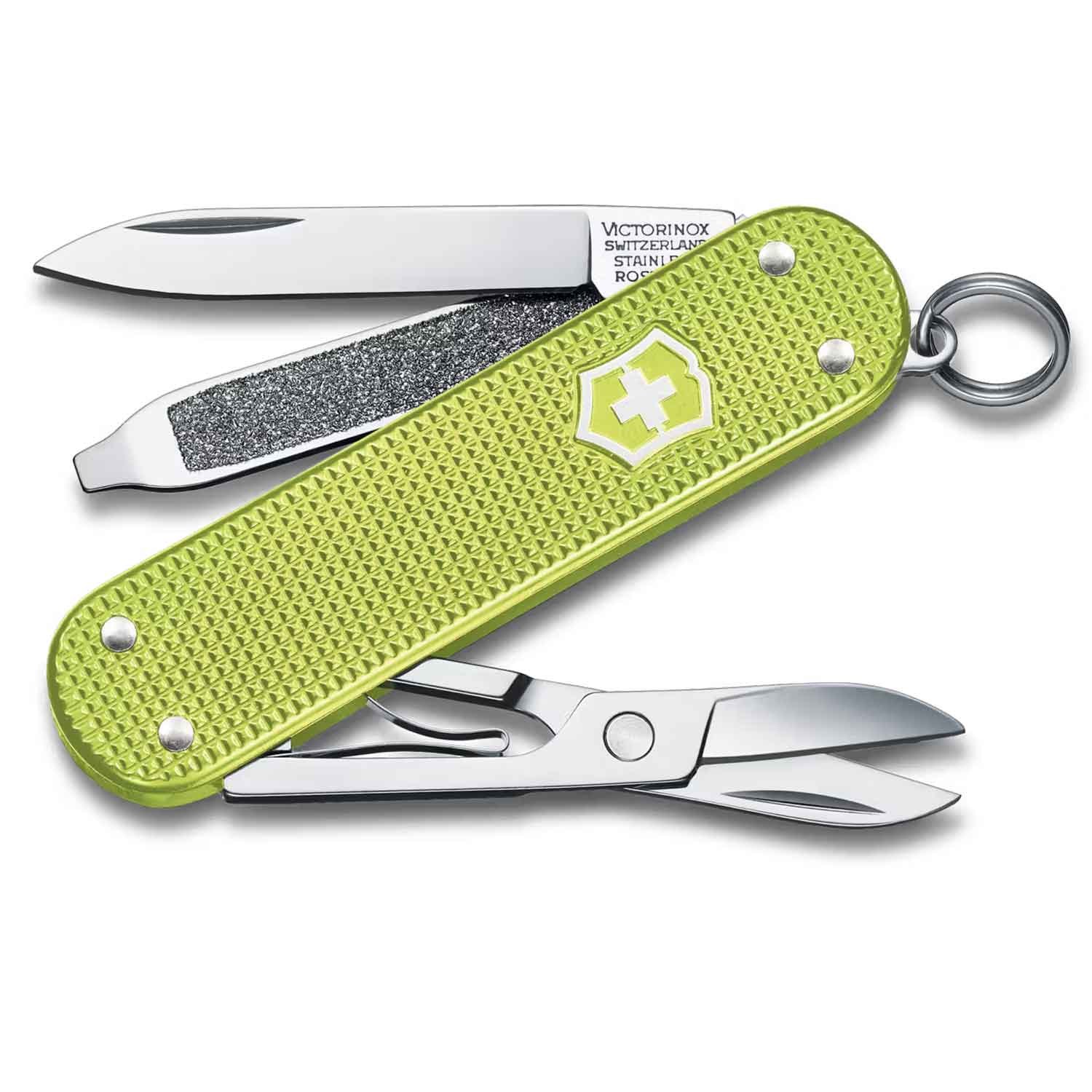 Victorinox Classic SD Alox Lime Twist Taschenmesser mit 5 Funktionen 0.6221.241G