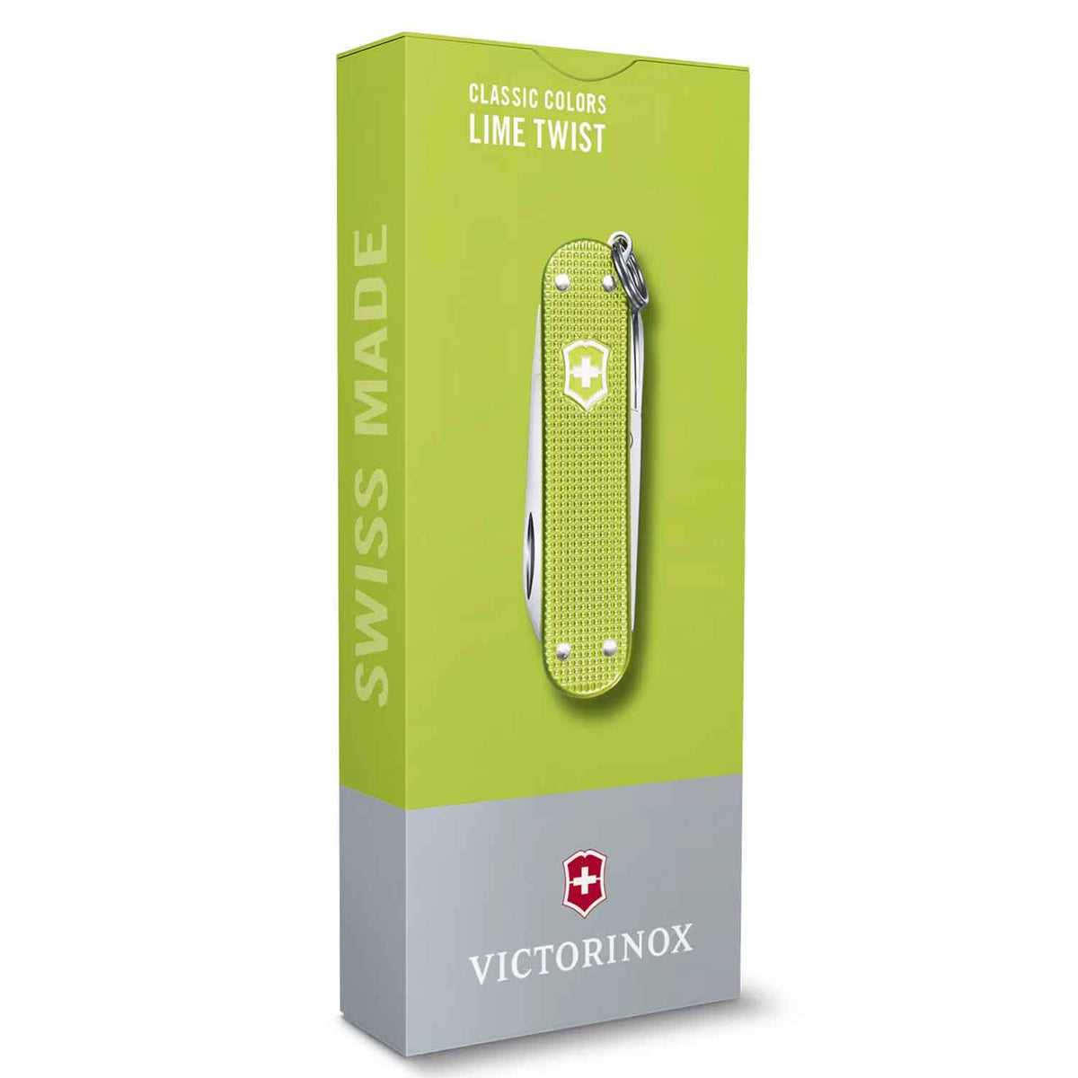 Victorinox Classic SD Alox Lime Twist Taschenmesser mit 5 Funktionen 0.6221.241G – Detailansicht
