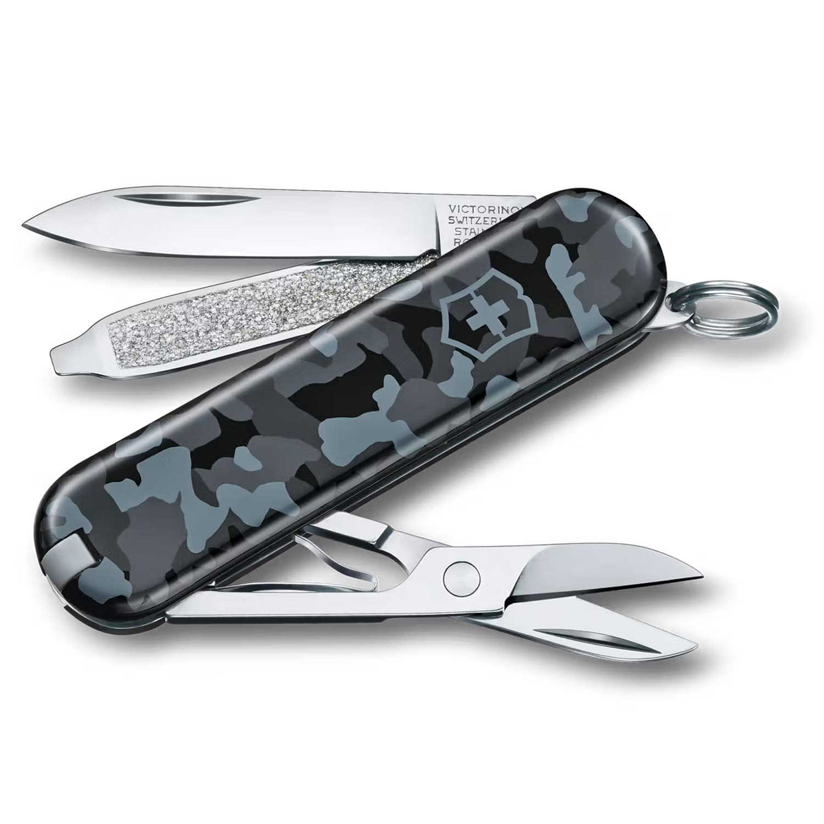 Victorinox Classic SD Navy Camouflage – Schweizer Taschenmesser mit 7 Funktionen