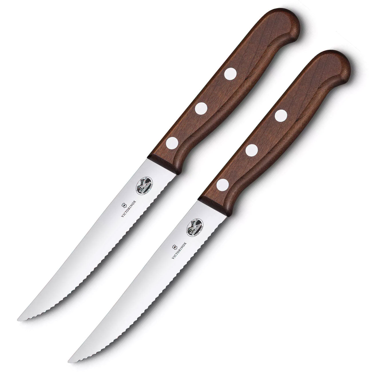 Victorinox Steakmesser-Set mit extra scharfem Wellenschliff Ahornholz 2-teilig