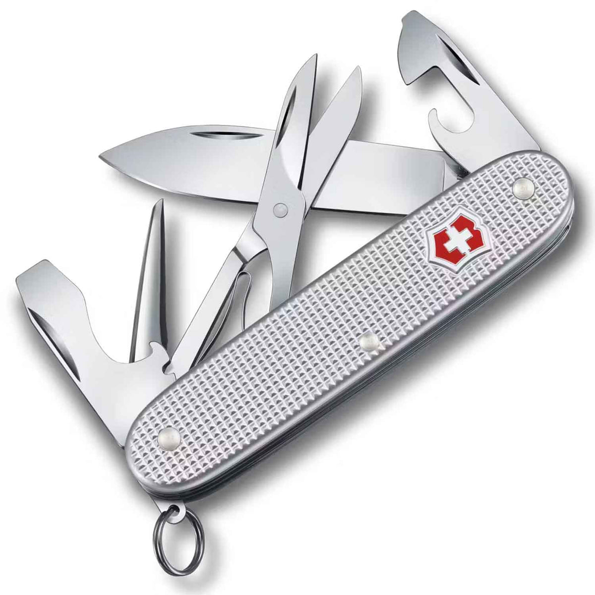 Victorinox Pioneer X Alox – Schweizer Taschenmesser mit 9 Funktionen silber