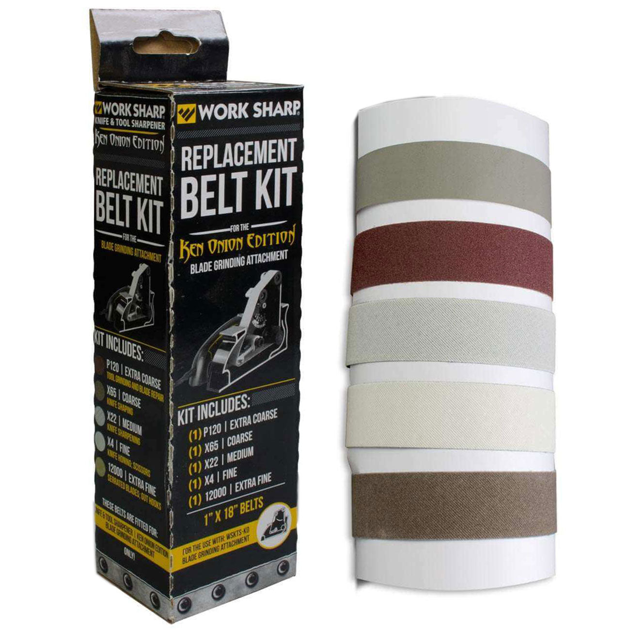 Work Sharp Blade Grinding Attachment Belt Kit - 5-tlg. Komplett-Set für jede Schleifstufe