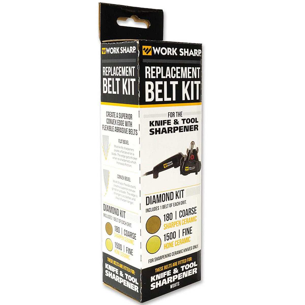 Work Sharp Diamond Belt Kit 180 / 1500 – Schärfband-Set für Keramikmesser