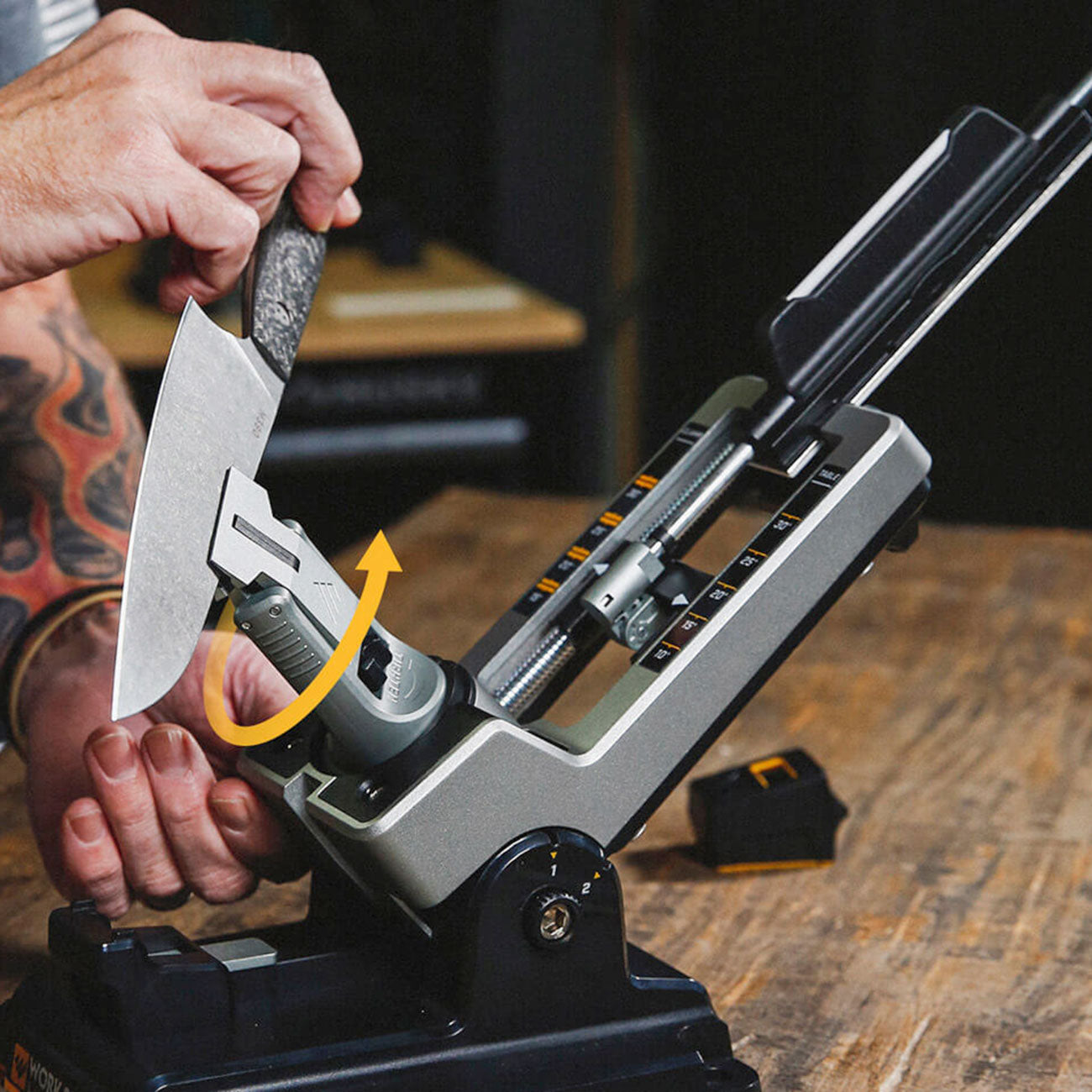 Work Sharp Professional Precision Adjust Knife Sharpener - manuelles Profi Messerschärfsystem – Detailansicht