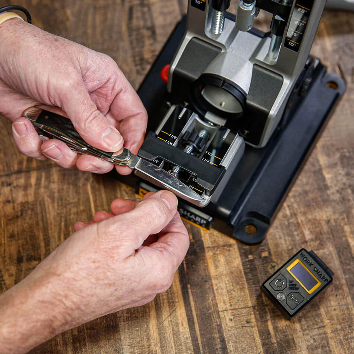 Work Sharp Professional Precision Adjust Knife Sharpener - manuelles Profi Messerschärfsystem – Detailansicht