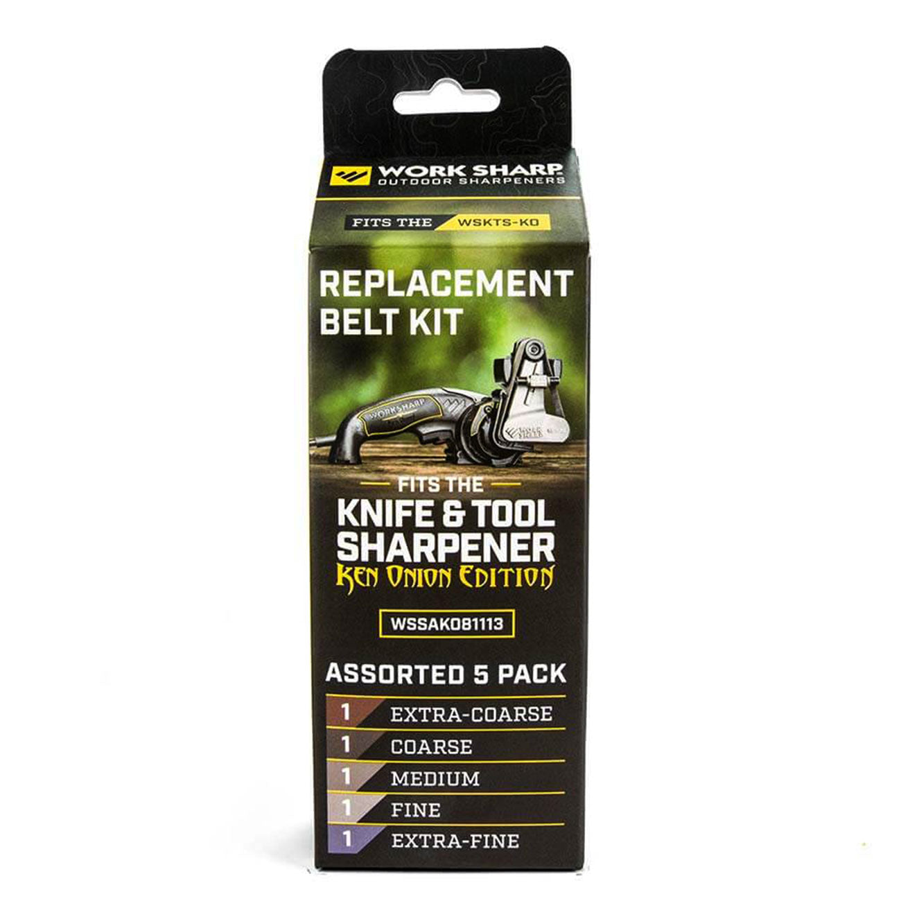 Work Sharp WSKTS Ken Onion Edition Belt Kit - Schärfband Sortiment 5-tlg. – Detailansicht